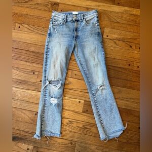 MOTHER The Insider Crop Step Fray Jeans